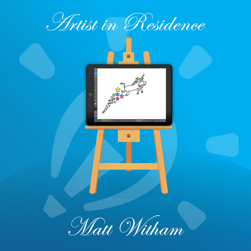 Artist in residence Matt Witham Explain Everything