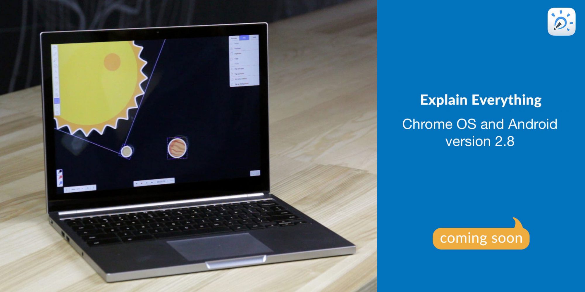 explain everything android and chrome os 2.8 preview