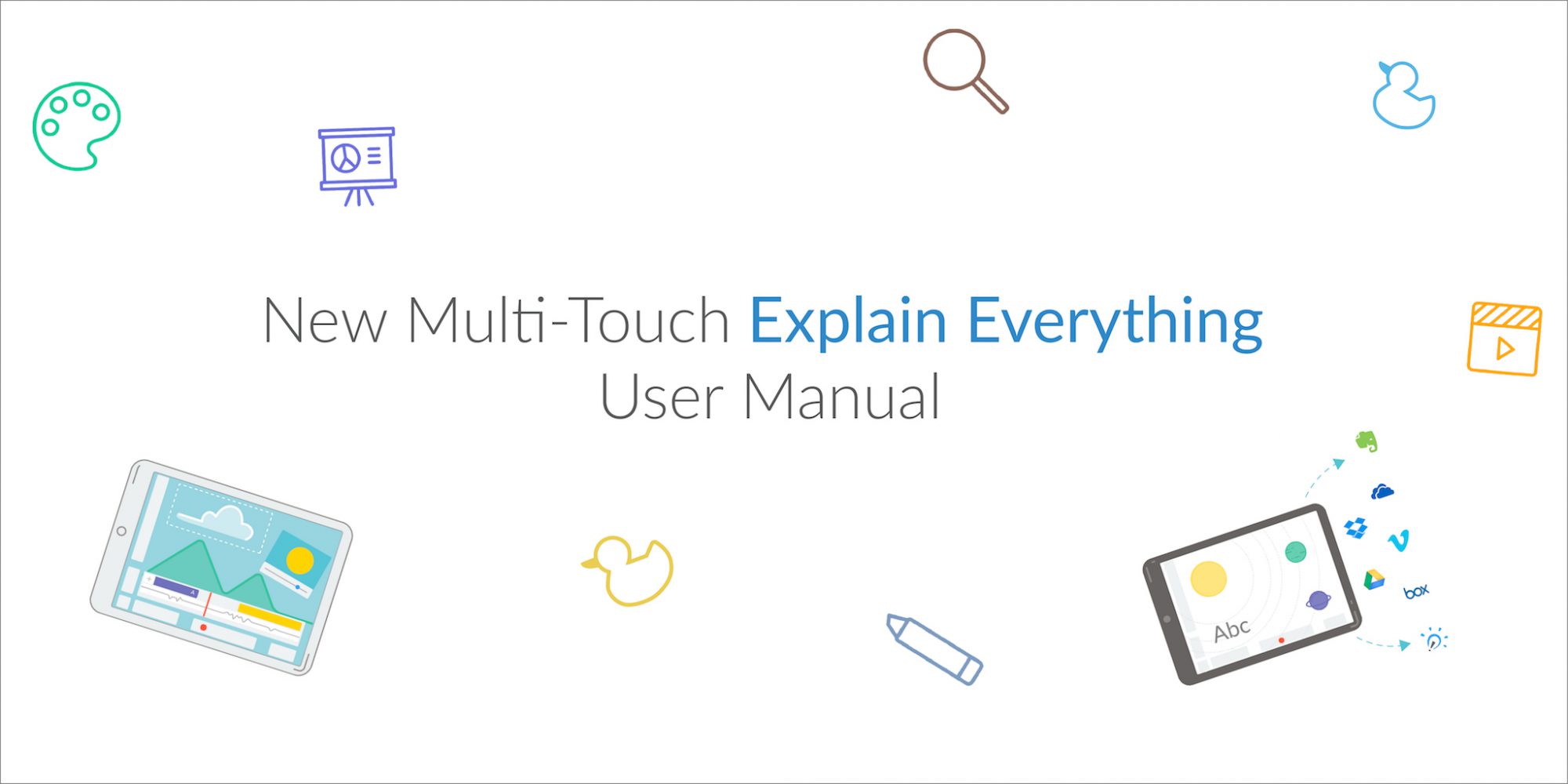 Multitouch iBook about Explain Everything
