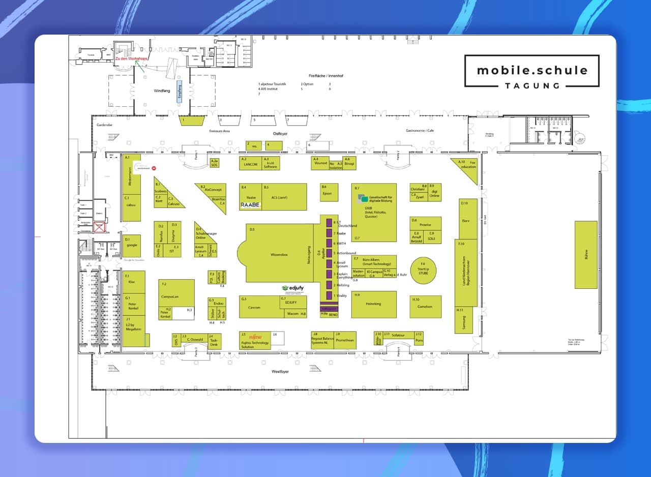 Map of the mobile.schule event