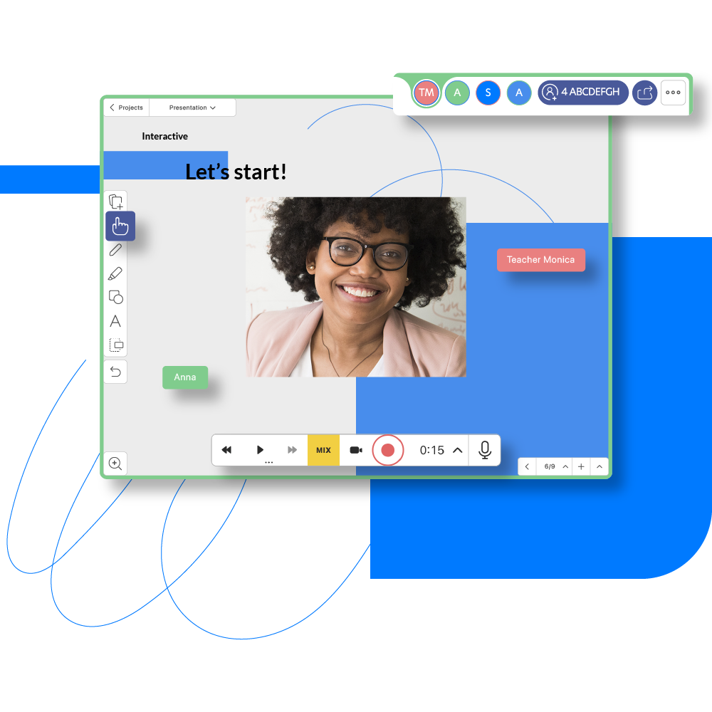 Virtual on sale whiteboard app