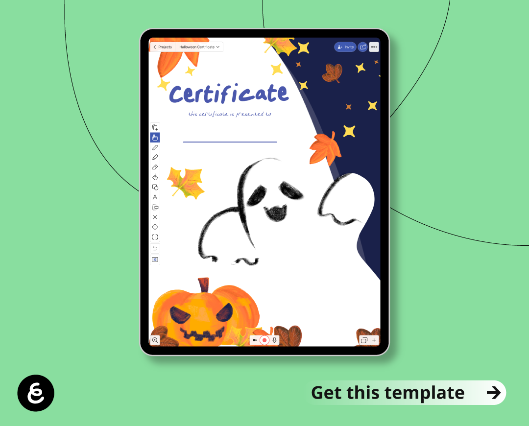 halloween certificate template 